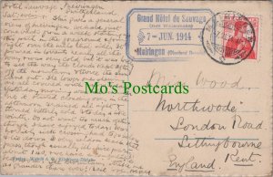 Genealogy Postcard - Wood, Northwode, London Road, Sittingbourne, Kent  GL278