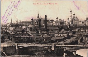 Russia Moscow Vue de Moscou Vintage Postcard C076