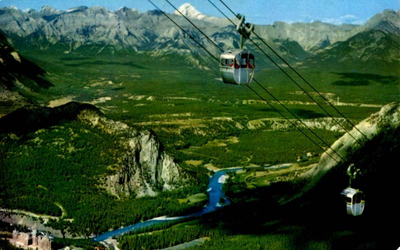 Canada - Alberta, Banff. Sulphur Mountain  (Aerial Lift)