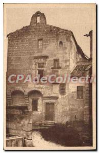 Postcard Old House of Les Baux Piglets