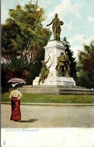 Vtg Washington DC The Lafayette Monument pre-1908 Raphael Tuck Postcard