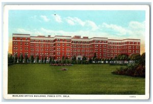 c1940s Marland Office Building Exterior Ponca City Oklahoma OK Unposted Postcard