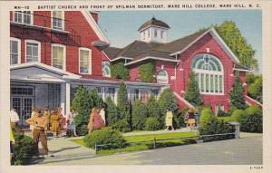 North Carolina Mars Hill Baptist Church And Front Of Spilman Dormitory Mars H...