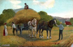 Hay Harvesting Scene