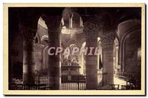 Postcard Old Neuvy St Sepulcher Indre Interior of St Sepulcher