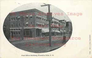 NH, Franklin Falls, New Hampshire, Post Office Building, George H Dow No 13842