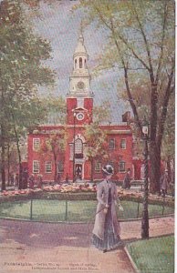 Pennsylvania Philadelphia Signs Of Spring Independence Sqare And State Home