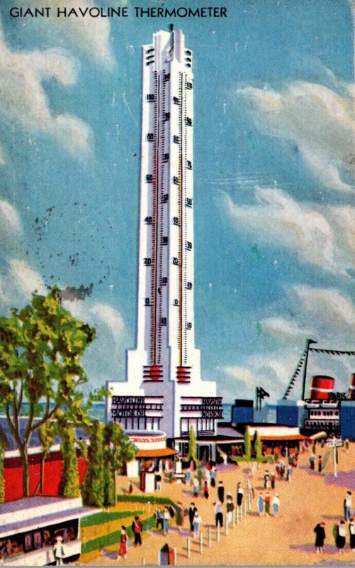 1933 Chicago World's Fair The Havoline Thermometer 1933