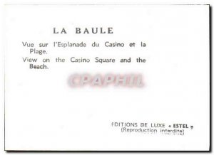 Modern Postcard La Baule View Casino Esplanade and Beach