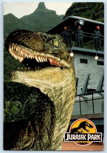 c1940 California CA Vintage Postcard Raptor Holding Pen Poster View Dinosaur