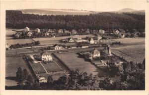 HVEZDONICE CZECHOSLOVAKIA AERIAL PHOTO POSTCARD 1953