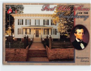 Postcard First White House of the Confederacy Montgomery Alabama USA