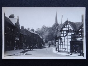 Worcestershire BROMSGROVE St. John Street shows E. ROE Shop c1930s RP Postcard