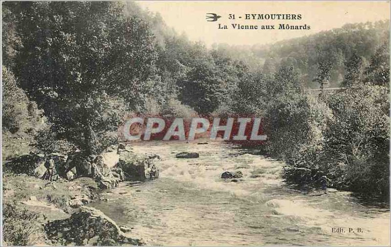 Old Postcard Eymoutiers The Vienna to Monards