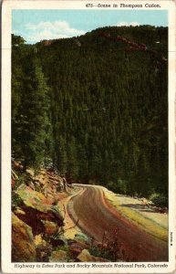 Colorado Scene In Thompson Canyon 1942