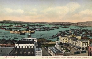 chile, VALPARAISO, Bahia, Harbour Scene (1910s) Mattensohn & Grimm Postcard