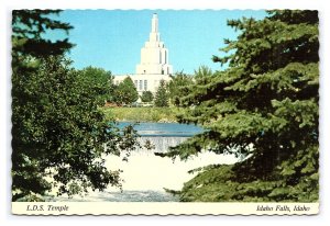 L.D.S. Temple Idaho Falls Idaho Continental View Postcard