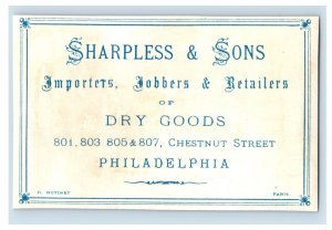 1870's-80's Sharpless & Sons Clocks Silver Lot Of 6 Victorian Trade Card P24 