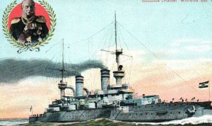 SMS Kaiser Wilhelm der Grosse German Imperial Navy Battleship WWI c.1910s