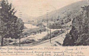 PITTSFIELD MASSACHUSETTS~NORTH FROM BERKSHIRE PARK~1904 NATIONAL PHOTO POSTCARD