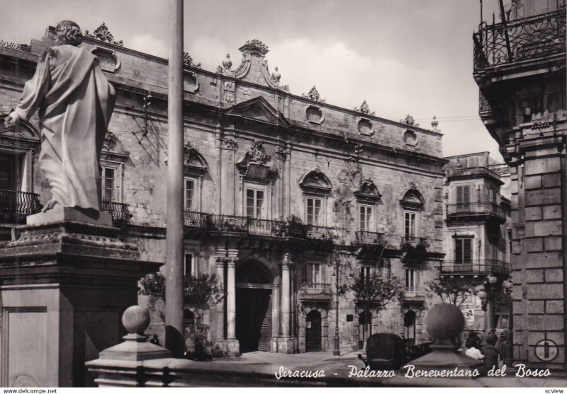 RP; SIRACUSA, Sicilia, Italy, 1930-1940s; Palazzo Beneventano Del Bosco