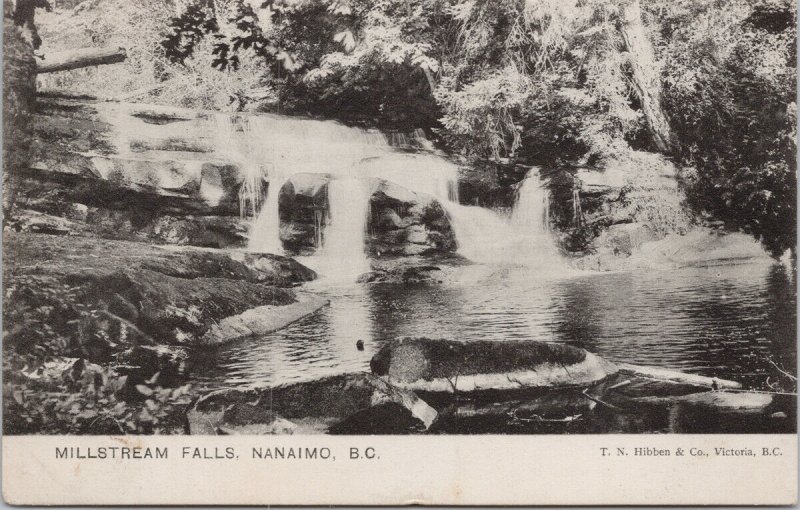 Nanaimo BC Millstream Falls Vancouver Island Hibben Postcard E87