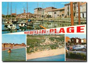 Postcard Modern Languedoc Marseillan Beach Landscape