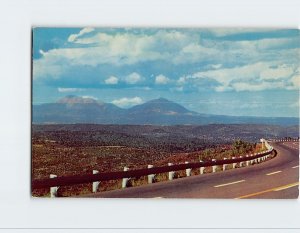 Postcard New Mexico-Colorado State Line At Summit Of Raton Pass