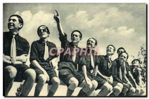 Postcard Old Scout Scout Jamboree Compagnons de France live life and live the...