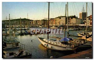 Postcard Modern Traveling Cote Mediterraneenne Agde Herault Crepuscule harbor