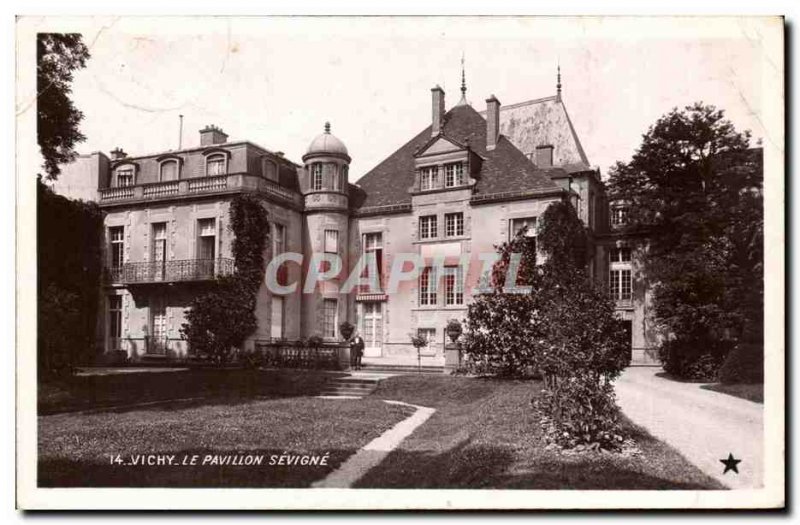 Vichy Old Postcard Le Pavillon Sevigne