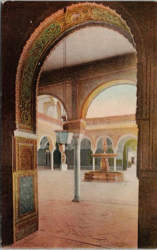 Sevilla Spain Patio de la casa de Pilatos Unused Vintage Postcard D73