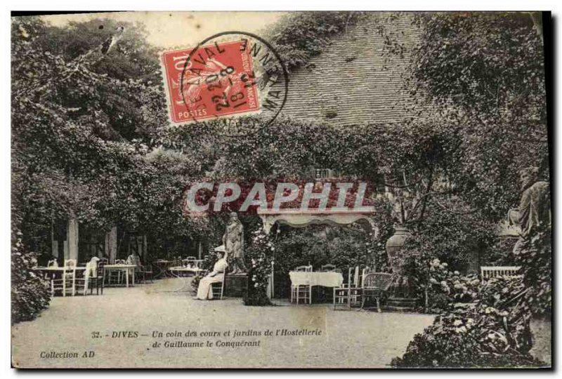 Old Postcard Dives A over the corner and Gardens of William the Conqueror Hos...