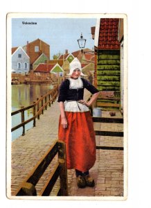 Veendam, Groningen, Netherlands, Woman in Dutch Clothing