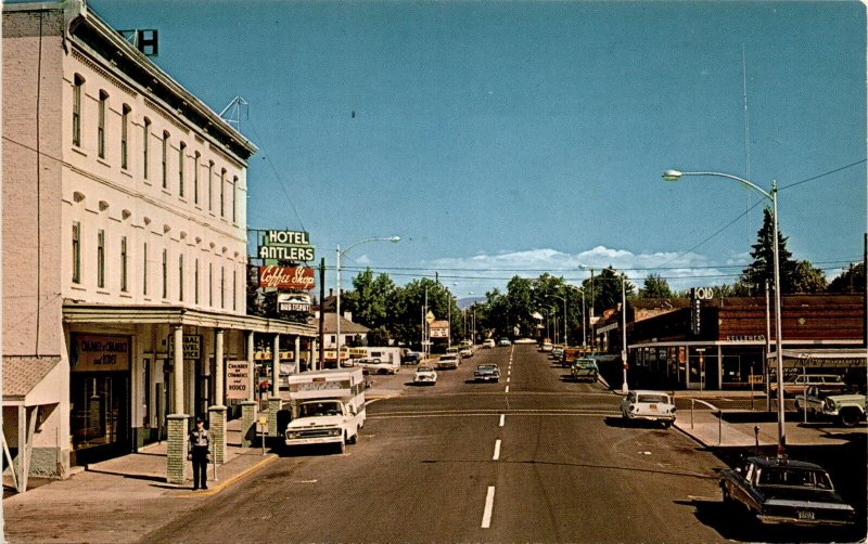 Ellensburg, Washington, Ellensburg Rodeo, Kellehers, Antlers Hotel,  Postcard