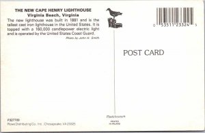 Postcard LIGHTHOUSE SCENE Virginia Beach Virginia VA AO0803