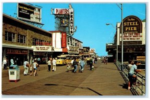 c1950 Greetings From Atlantic City Boardwalk New Jersey Correspondence Postcard