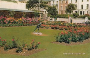 Glen Falcon Douglas Isle Of Man Garden Statue 1950s Postcard