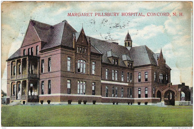 Exterior, Margaret Pillsbury Hospital,Concord,New Hampshire,PU-1909