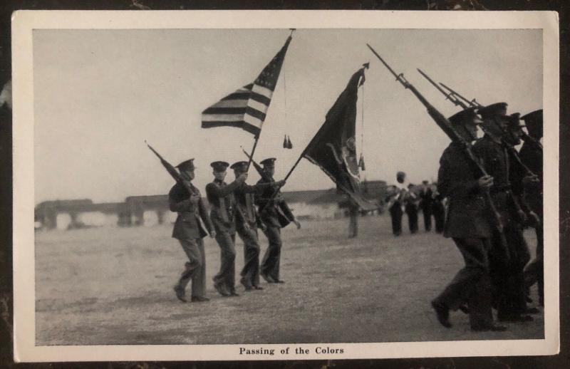 Mint Usa Army Real Picture Postcard RPPC Passing Of The Colors