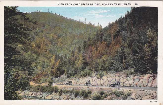 View from Cold River Bridge - Mohawk Trail MA, Massachusetts - WB