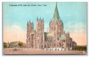 Cathedral of St John The Divine New York NY NYC UNP DB  Postcard Z5