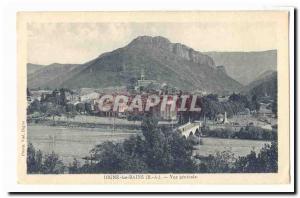 Digne les Bains Old Postcard General view