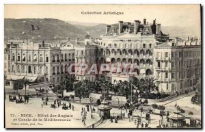 Nice - Hotel des Anglais and the Mediterranean Circle - Old Postcard