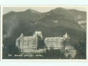 1930's rppc HOTEL SCENE Banff Alberta AB W0924