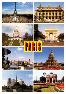 Postcard France Paris multiview