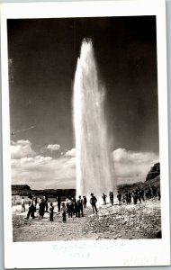 RPPC Crystal Geyser, UT c1949 Vintage Postcard K39