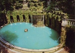 Italy Postcard - Tivoli - Ovato Fountain By Night  RR7860