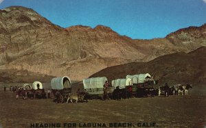 Vintage Postcard Saga Western Transportation Heading For Laguna Beach California