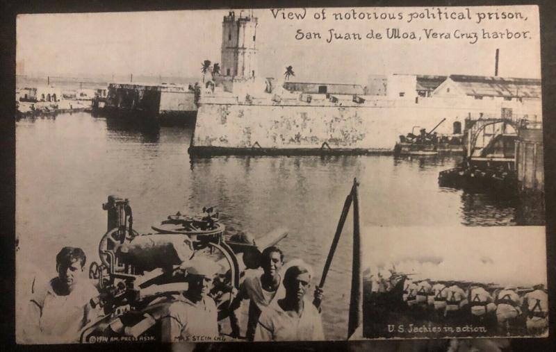 Mint USA Invasion Of Mexico RPPC Picture Postcard San Juan Ulloa Political Priso